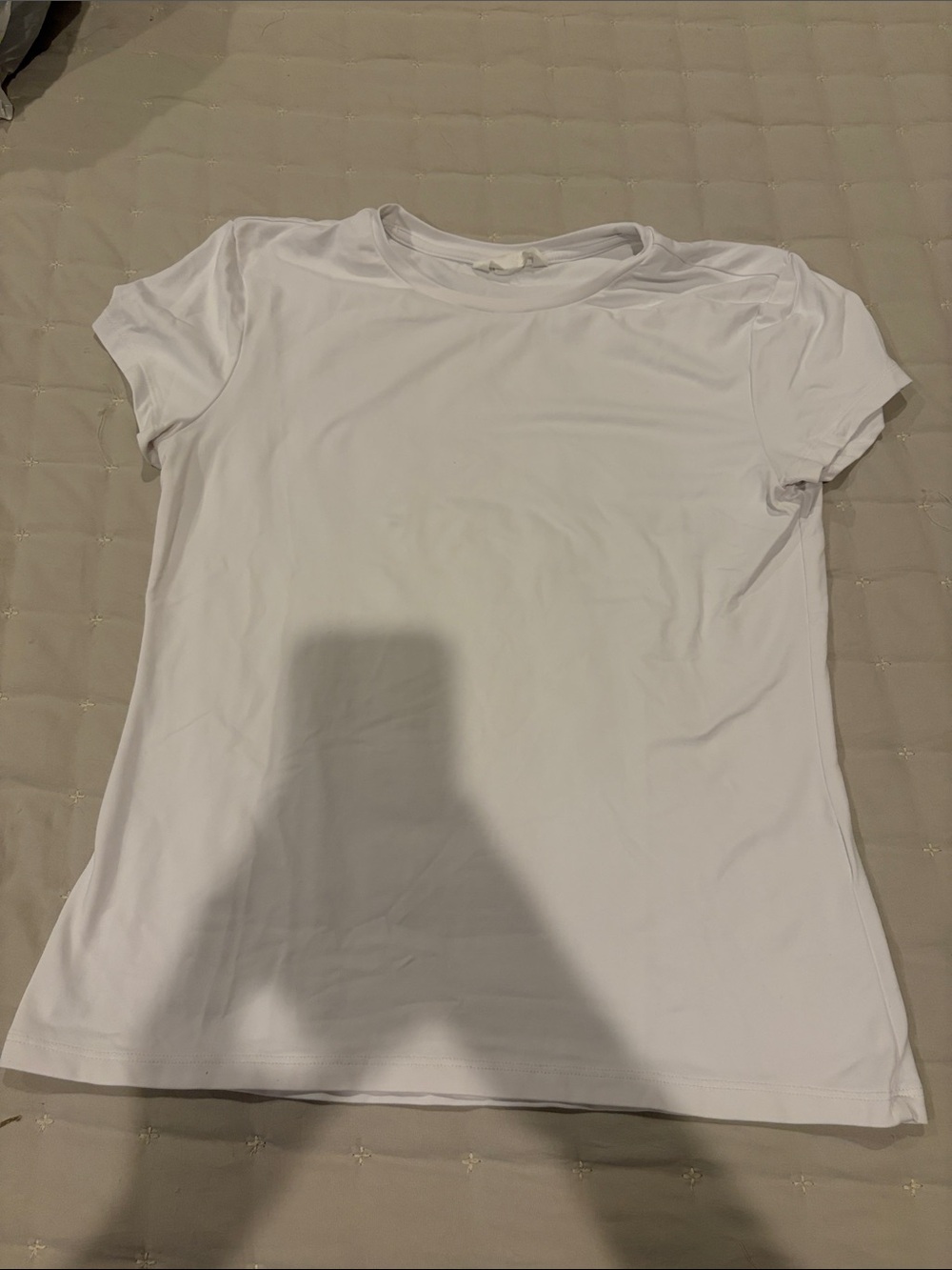 H&M White Women's Crewneck Short-Sleeve Tee